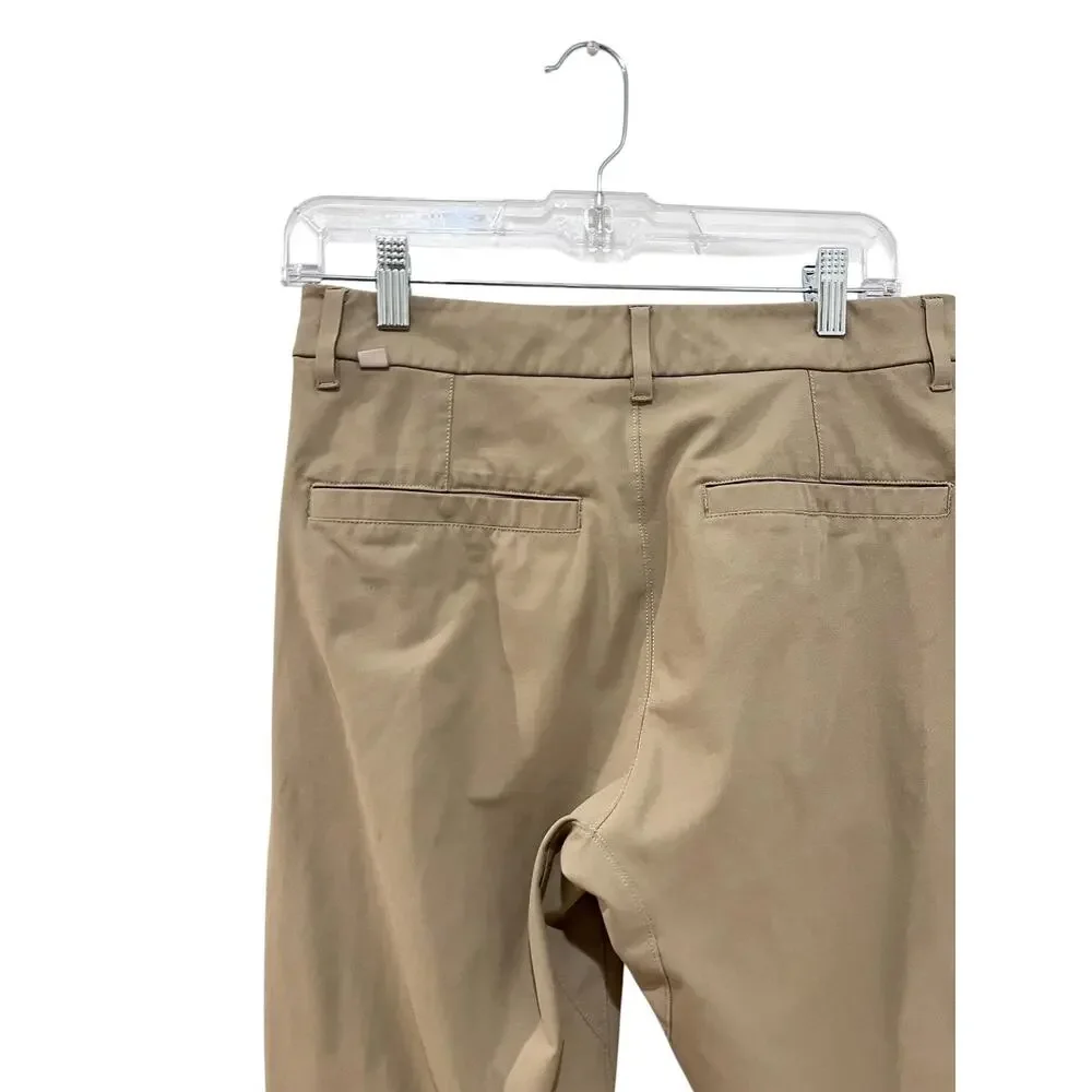 Lululemon Chino Pants Mens 28x30 Beige Slim Tapered Stretch Casual Performance